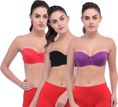 Piftif Women Push-up Lightly Padded Bra(Multicolor)