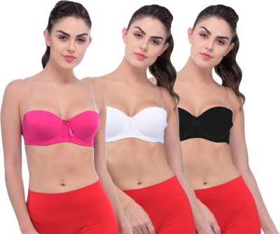 Piftif Women Push-up Lightly Padded Bra(Multicolor)