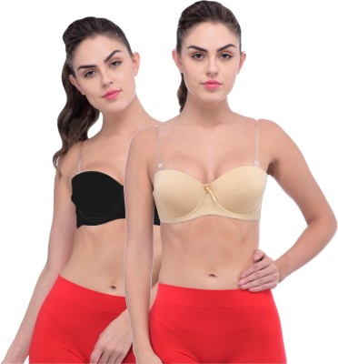 Piftif Women Push-up Lightly Padded Bra(Multicolor)