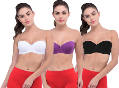 Piftif Women Push-up Lightly Padded Bra(Multicolor)