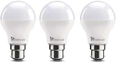 

Syska Led Lights 9 W Standard B22 LED Bulb(White, Pack of 3)