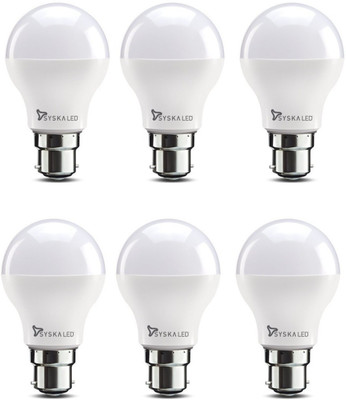 

Syska Led Lights 9 W Standard B22 LED Bulb(White, Pack of 6)
