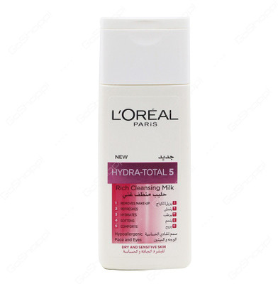 

L'Oreal Hydra-Total 5 Rich Cleansing Milk(200 ml)