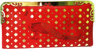 

ANICKS Casual Red Clutch