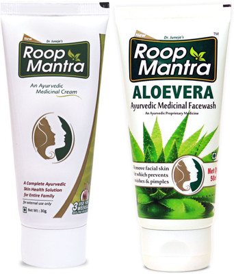 

Roop Mantra Face Care Combo (Face Cream 30gm + Aloe-Vera Face Wash 50ml)(Set of 2)