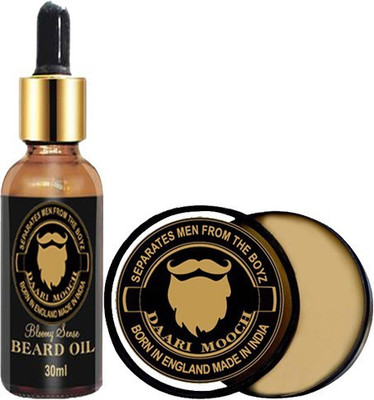 

Daarimooch Earthy Heaven Beard Oil & Strong Hold Mustache Wax Combo(Set of 2)