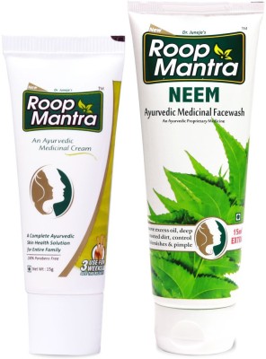 

Roop Mantra Face Care Combo (Face Cream 15gm + Neem Face Wash 115ml)(Set of 2)