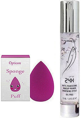 

divas beauty Sponge Puff With Up To 24H Oil Free Face Primer Gel(Set of 2)