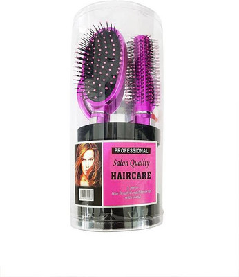 

Confidence Salon Use Hair Brush Styling Tools For Men And Boys,Purple, Set Of 6(Set of 6)