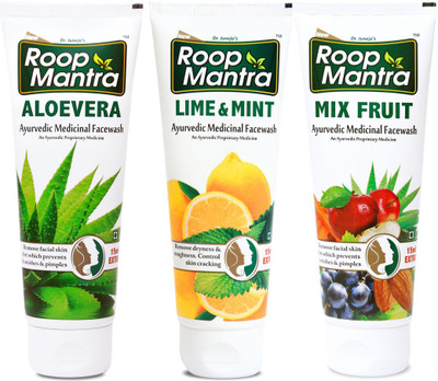 

Roop Mantra Face Wash Combo (Aloe-Vera Face Wash 115ml + Lime & Mint Face Wash 115ml + Mix Fruit Face Wash 115ml)(Set of 3)