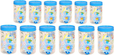 KUBER INDUSTRIES Plastic Grocery Container  - 1100 ml(Pack of 12, Blue)
