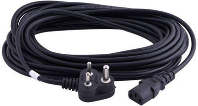 

PAC 3 Pin Power Cord Cable for Computer, Monitor, Printer, UPS, PC SMPS-5 meter Power Cord(Compatible with pc, printer, moniter, Black)