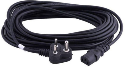 

PAC 3 Pin Power Cord Cable for Computer, Monitor, Printer, UPS, PC SMPS-3 meter Power Cord(Compatible with pc, printer, moniter, Black)