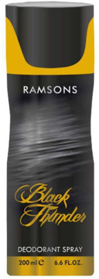 

Ramson Black Thunder Deodorant Spray - For Men(200 ml)