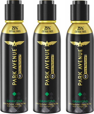 

Park Avenue Gravitas Body Spray - For Men(360 ml, Pack of 3)