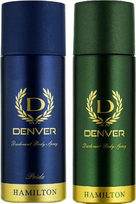 

Denver Pride & Hamilton Body Spray - For Men(165 ml, Pack of 2)