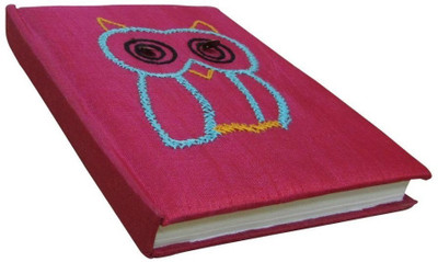 

Indha Craft A6 Diary(Owl Embroidery Pink, Multicolor)