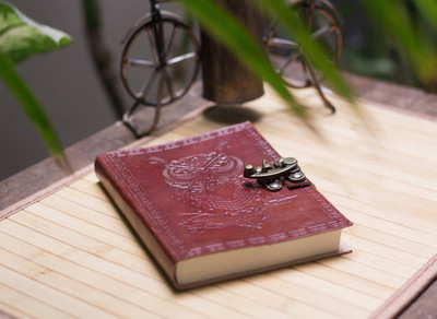 DI-KRAFT A6 Diary(Handmade Brown Leather Diary, Brown)