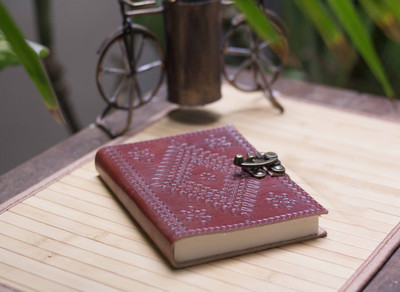 

DI-KRAFT A6 Diary(Handmade Brown Leather Diary, Brown 3)