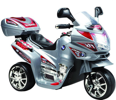 

Baybee Samurai Fx Ride On Sports Bike Bike Battery Operated Ride On(Silver)