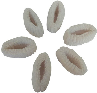 

Pooja Trendz 6 Pcs Woolen Thread White Color Cotton Hair Bands/Ponytail Holder. Rubber Band(White)