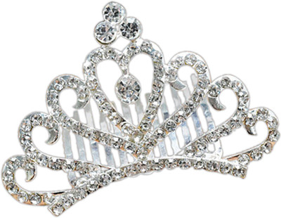 

Young & Forever Verona Collection Diamante Bow Hair Comb Hair Clip(Silver)