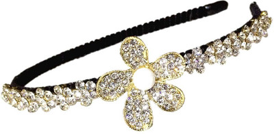 

New Arihant Traders New Arihant Traders- Princes Crown/Head band with stone for Women/Girls/Kids Head Band, Hair Band, Hair Accessory Set(Silver, Gold)