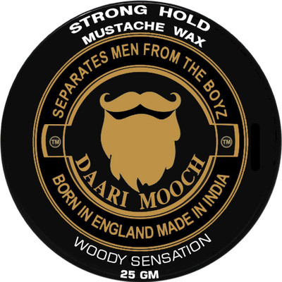 

Daarimooch WOODY SENSATION (25gm) strong hold mustache wax Beard Cream(25 g)