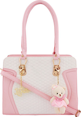 

LaFille Hand-held Bag(Pink, White)