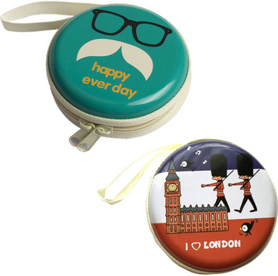 StealODeal Aluminium Zipper Headphone Case For Universal(Multicolor)