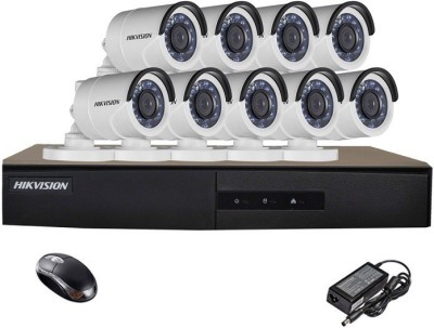HIKVISION HIKVISION DVR DS-7216HQHI-KI OR DS-7B16HQHI-K1 1PCS BULLET CAMERA DS-2CE1ADOT-IRP OR DS-2CE1ADOT-IRP/ECO 9PCS Security Camera(16 Channel)