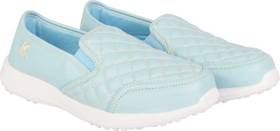 

KazarMax Boys & Girls Slip on Sneakers(Light Blue, Light blue quilted