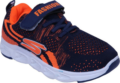

FEETWELL Boys Velcro Sneakers(Dark Blue