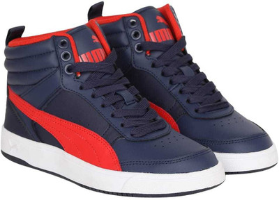 

Puma Boys & Girls Lace Sneakers(Blue, Peacoat-flame scarlet