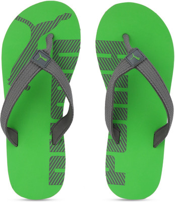 

Puma Boys & Girls Slip On Slipper Flip Flop(Grey, Quiet shade-green gecko