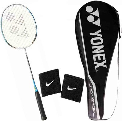 

Yonex Nanoray D1 ( Color on Availability) ( Pack of 1 ) Isometric Shape With Graphite+Inanomesh Carbon Nanoytube With 1 Pair Wrist Band Badminton Kit