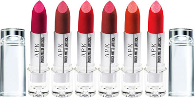 

APK Enrich Lipstick PK34B Pack of 6(Multicolor, 4.7 ml)