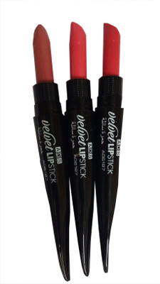 

ADS Velvet Lipstick Pack of 3Shade-H(Multicolor, 8 g)