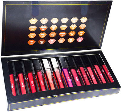 

APK Kissproof Lipstick PK36-B Pack of 12(Multicolor, 6 ml)