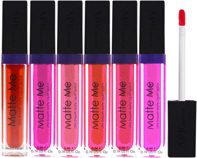 

APK Ultra Smooth Lipstick PK18D Pack of 6(Multicolor, 6 ml)