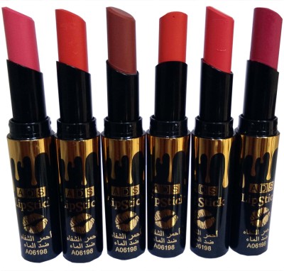 

ADS Lipstick Pack of 6 ShadeD(Multicolor, 8 g)