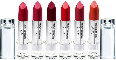

APK Enrich Lipstick PK34A Pack of 6(Multicolor, 4.7 ml)
