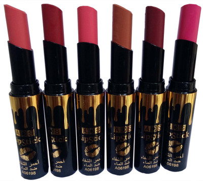 

ADS Lipstick Pack of 6 ShadeC(Multicolor, 8 g)
