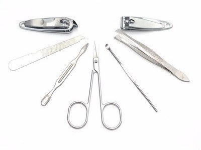 

Shree Portable Nail Art Manicure Set Nail Care Tools with Mini Finger Nail Cutter Clipper File Scissor Tweezers(0 g, Set of 7)