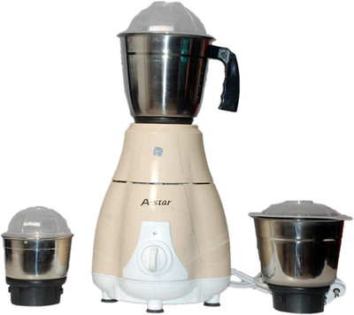 

A Star 550 Watt with 3 Jars Juicer 550 W Mixer Grinder(Off-White, 3 Jars)