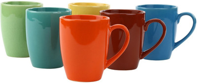 

Shri Krishna Creation SHRIKC14 Ceramic Mug(220 ml, Pack of 6), Multicolor
