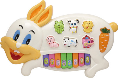 

KRIREEN Musical Rabbit Piano Toy(Multicolor)