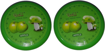 

Glam 21 Nail Paint Remover Pads, Wet Wipes (Nail Polish Reducer) Apple Pack Of 2(64 g)
