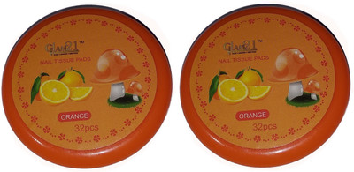 

Glam 21 Nail Paint Remover Pads, Wet Wipes (Nail Polish Reducer) Orange Pack Of 2(64 g)
