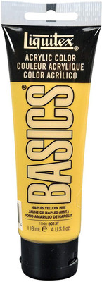 

Liquitex BASICS Acrylic Paint 4-oz tube, Naples Yellow Hue(Set of 1, Naples Yellow Hue)